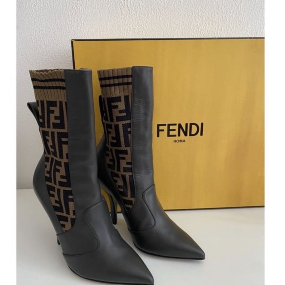 AUTHENTIC FENDI MID CALF BOOTS